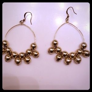 Gold Beard Earrings